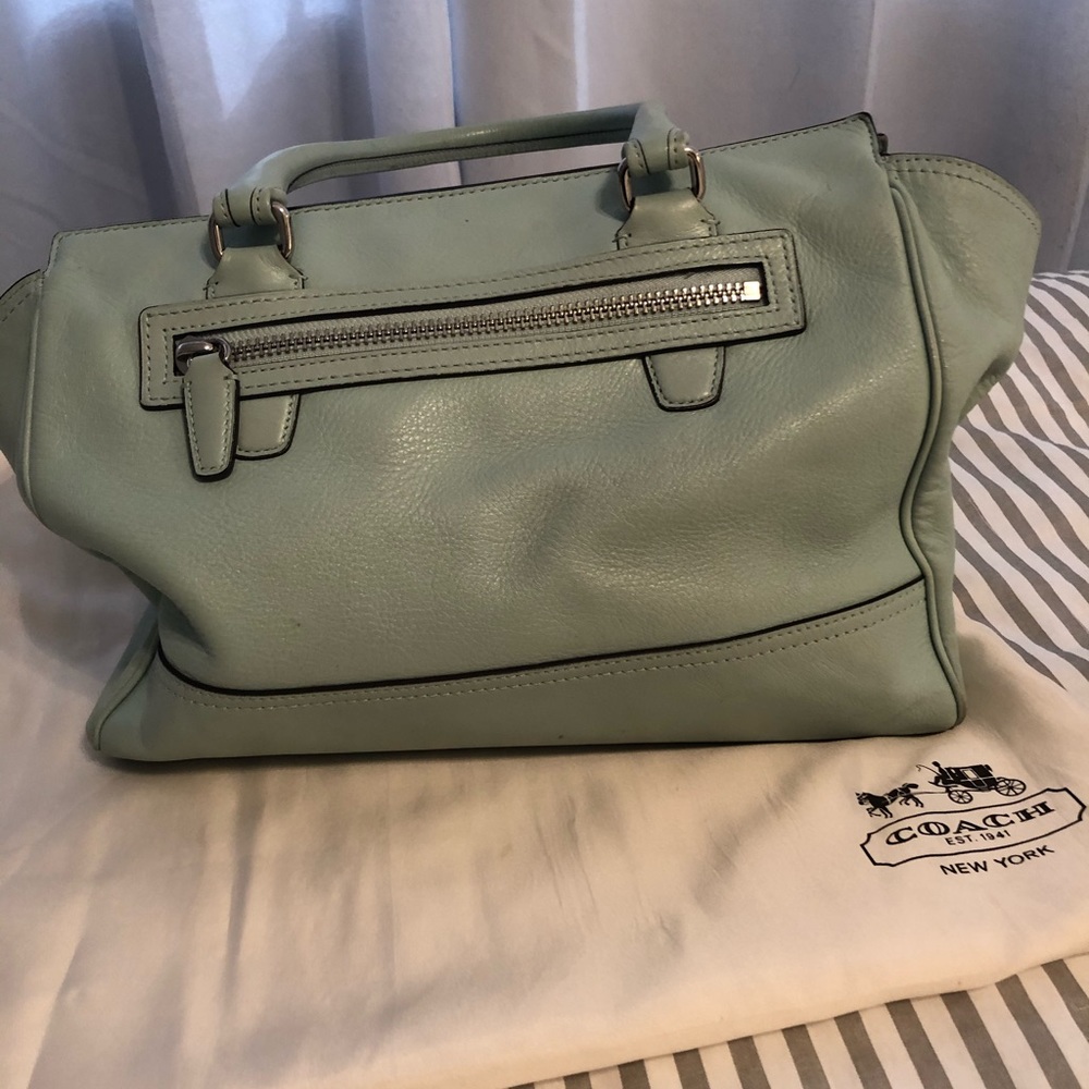 Mint Green Coach Purse - Picture 5 of 5